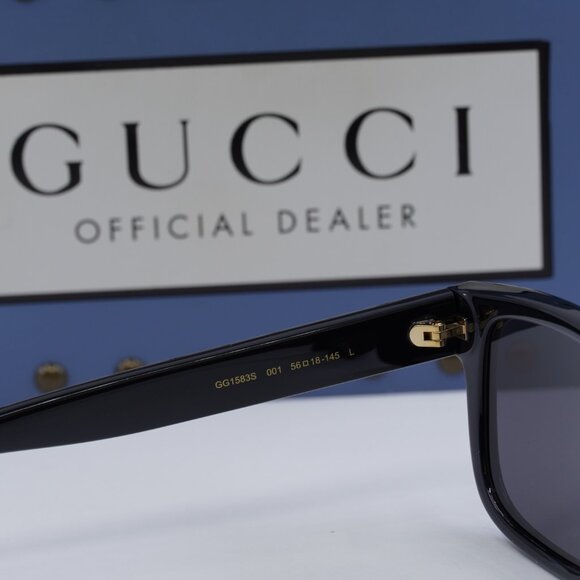 Gucci GG1583S 001 Square Sunglasses - Black\Grey - Picture 6 of 11